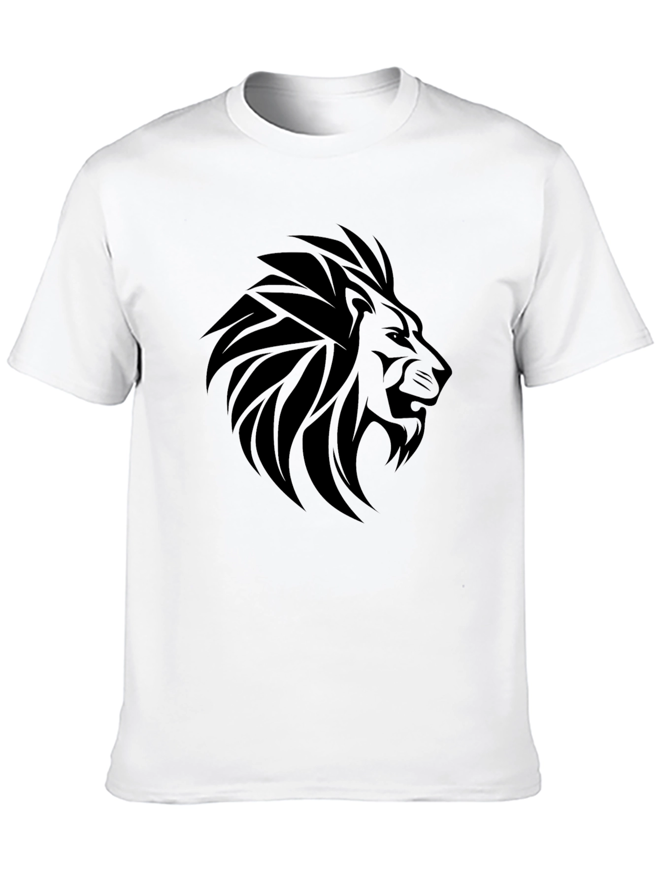 Lion Graphic Tee - Bold Black T-Shirt