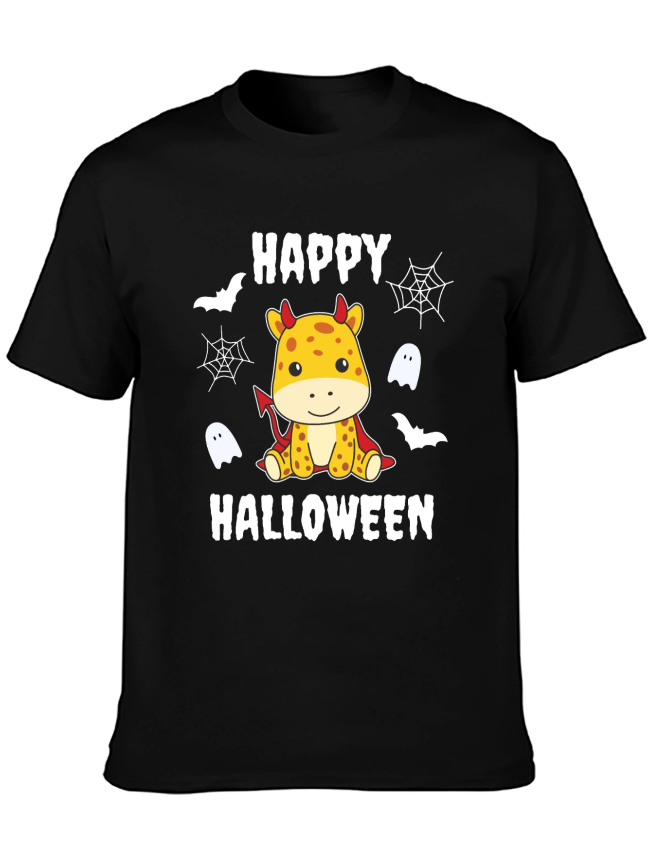 Happy Halloween Giraffe Devil T-Shirt