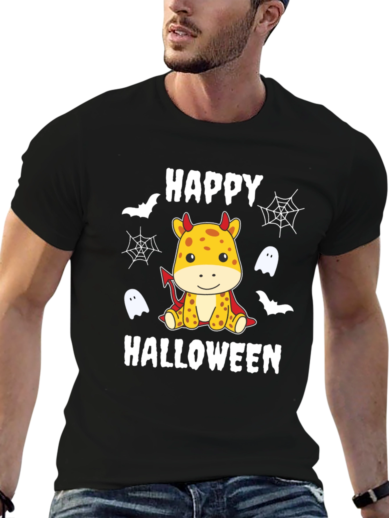 Happy Halloween Giraffe Devil T-Shirt