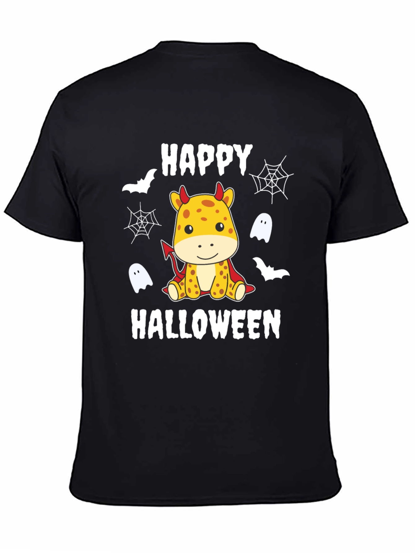 Happy Halloween Giraffe Devil T-Shirt