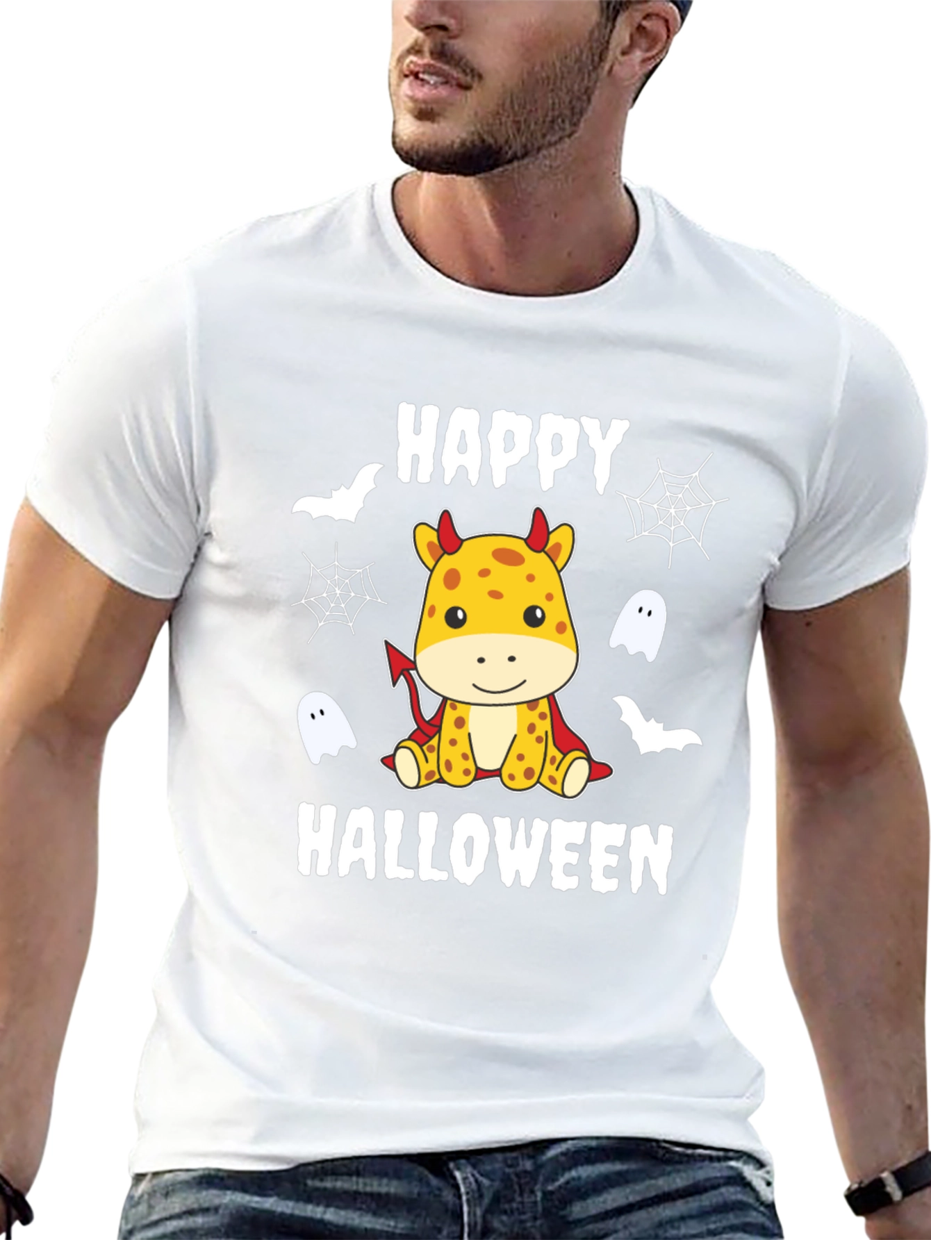 Happy Halloween Giraffe Devil T-Shirt