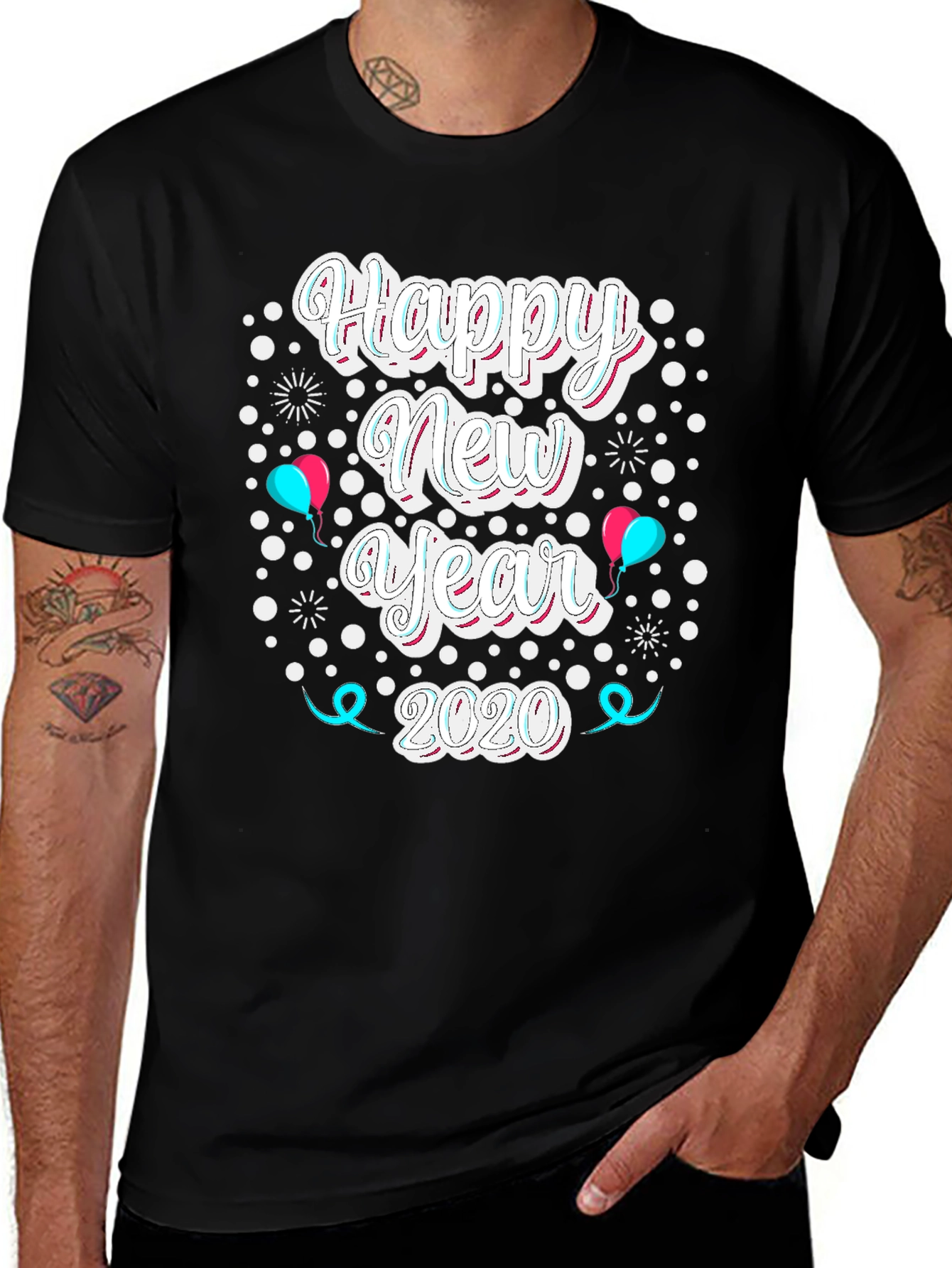 Happy New Year 2020 Graphic T-Shirt