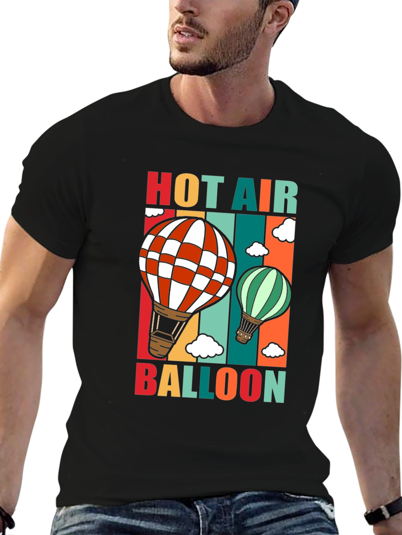 Hot Air Balloon Graphic Tee - Adventure Awaits