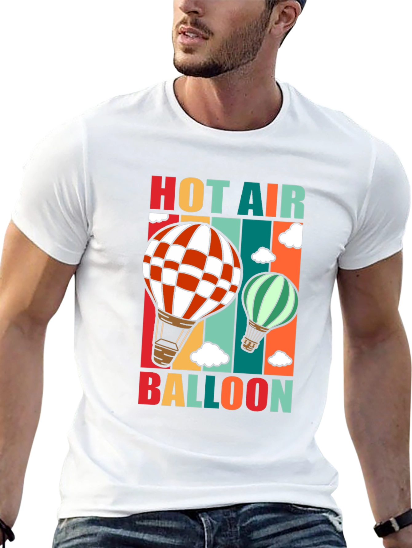 Hot Air Balloon Graphic Tee - Adventure Awaits