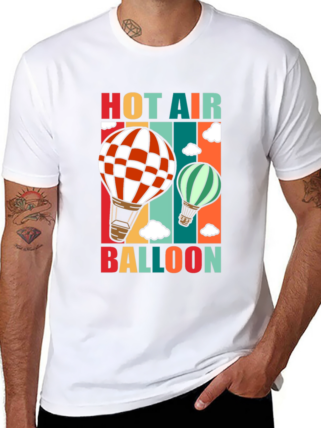 Hot Air Balloon Graphic Tee - Adventure Awaits