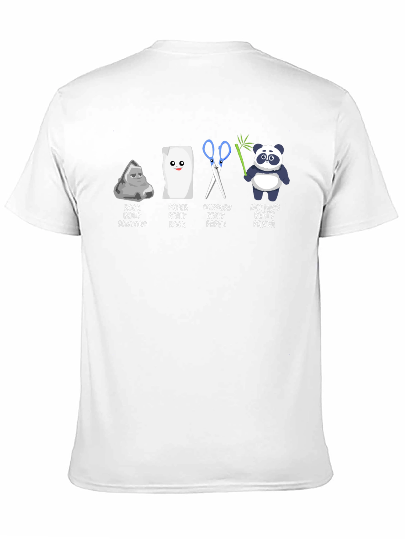 Rock Paper Scissors Panda Graphic Tee