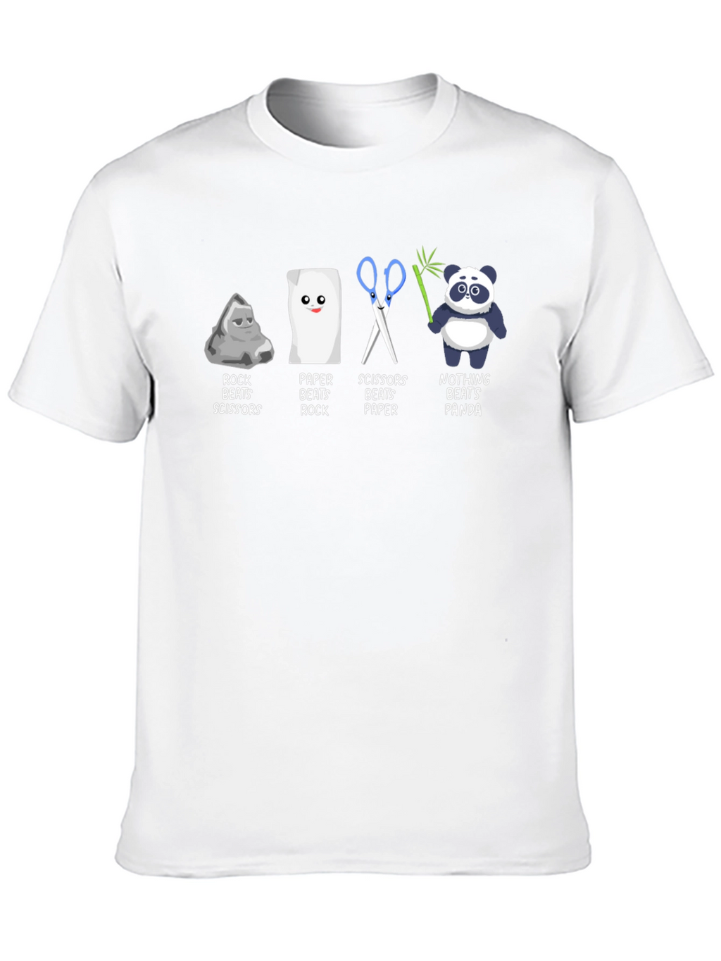 Rock Paper Scissors Panda Graphic Tee