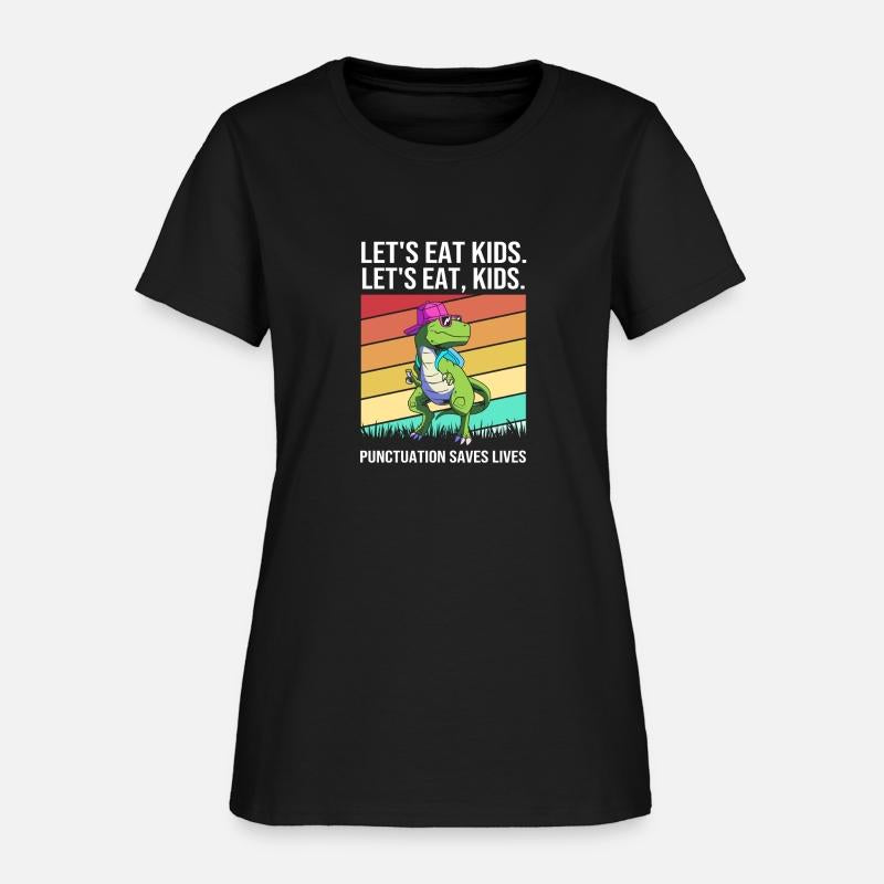 Dino Grammar Punctuation Save Lives Let's Eat Kids