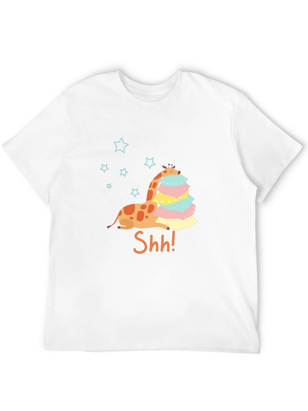 Giraffe Shh! Graphic Tee - Cute & Comfy T-Shirt