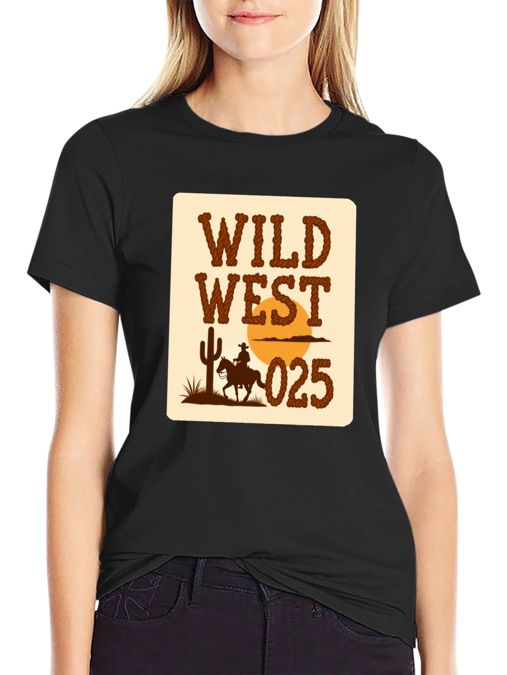 Wild West Graphic T-Shirt - Cowboy Design