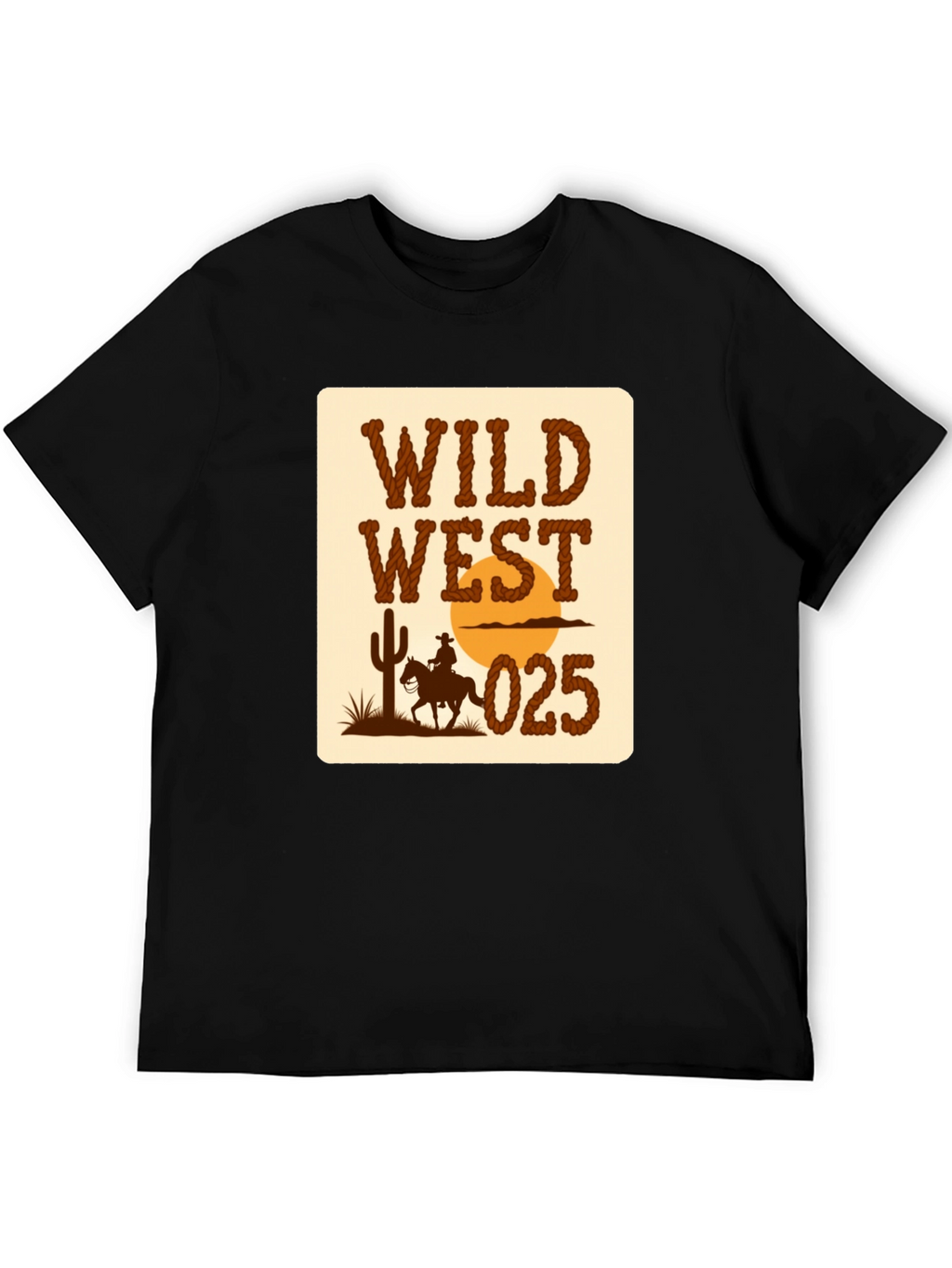 Wild West Graphic T-Shirt - Cowboy Design