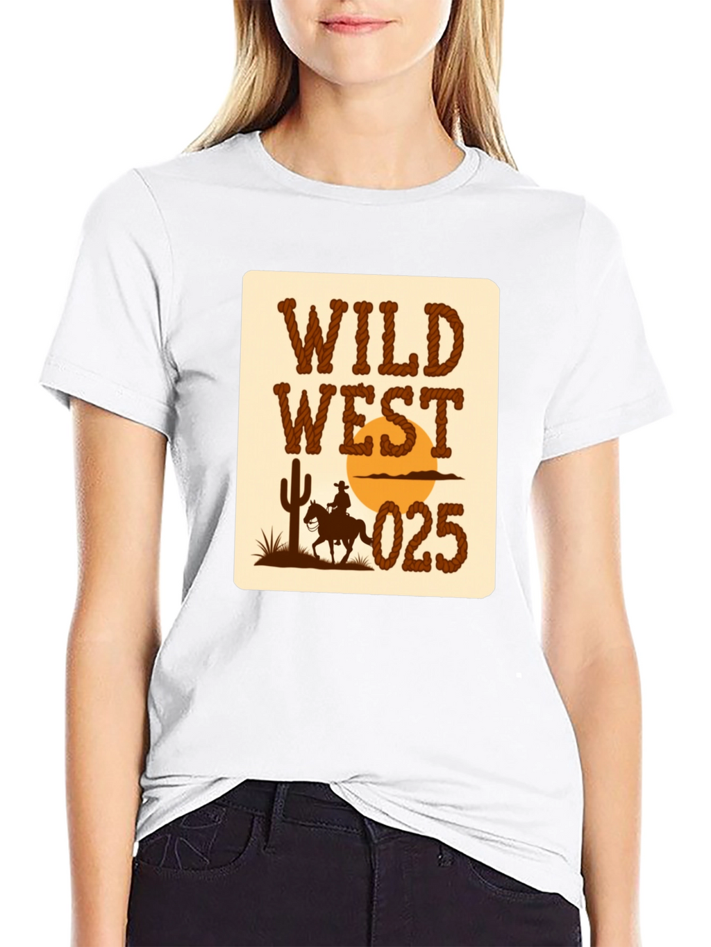 Wild West Graphic T-Shirt - Cowboy Design