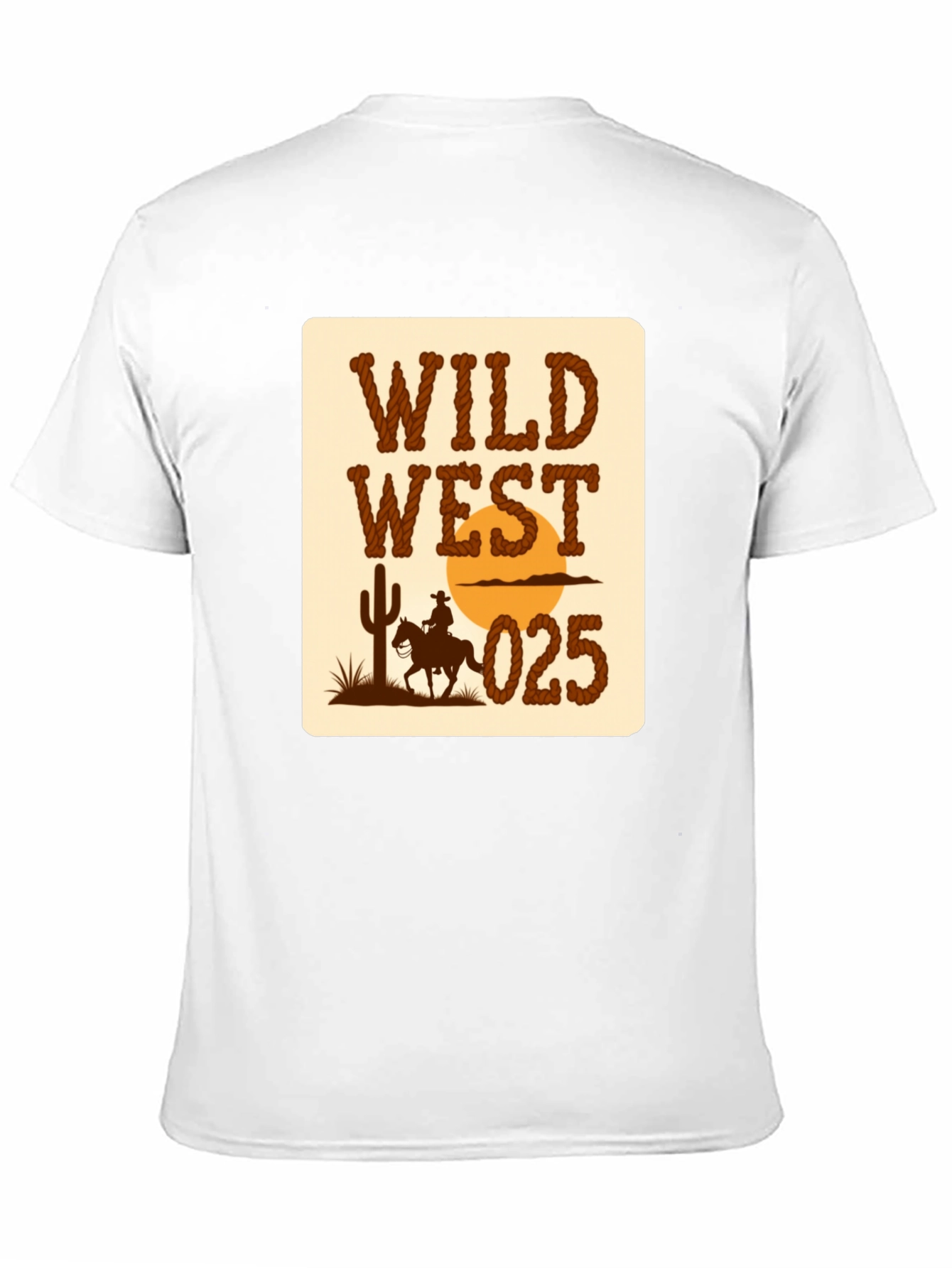 Wild West Graphic T-Shirt - Cowboy Design