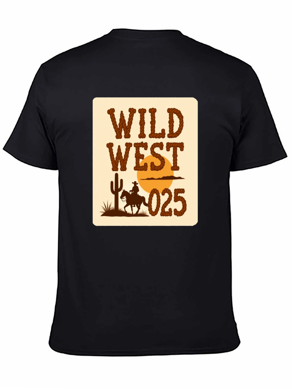 Wild West Graphic T-Shirt - Cowboy Design