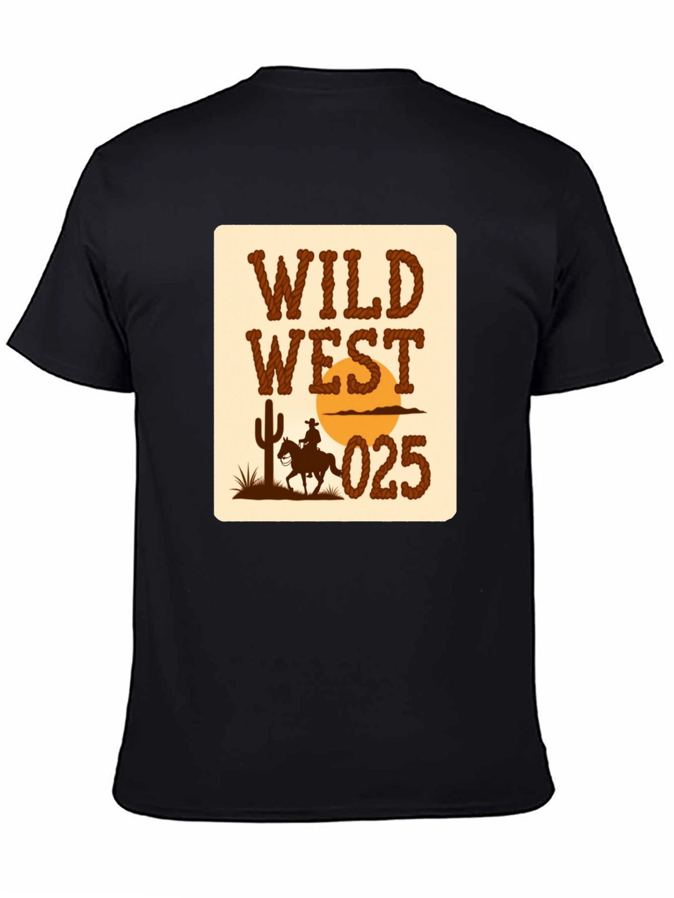 Wild West Graphic T-Shirt - Cowboy Design