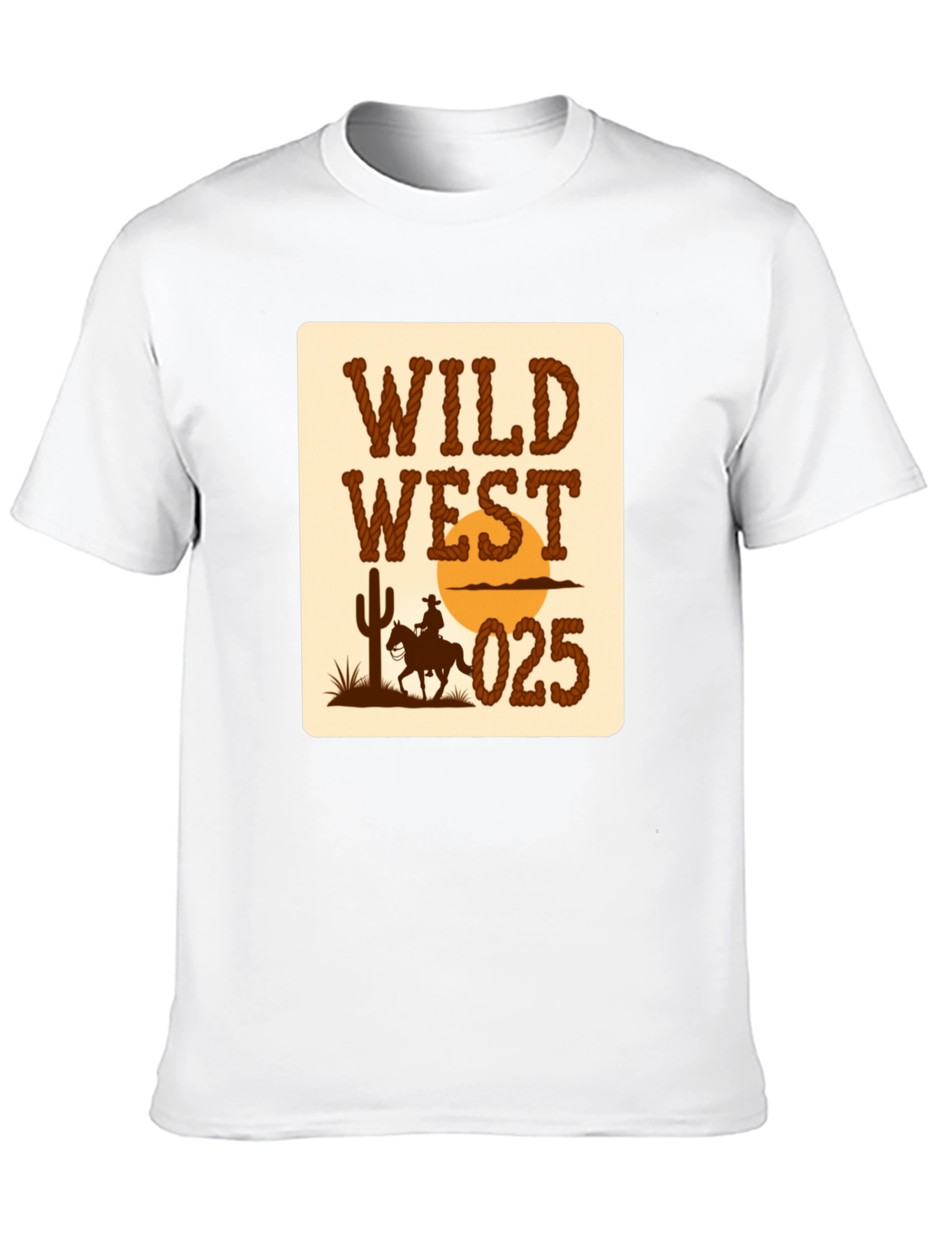 Wild West Graphic T-Shirt - Cowboy Design