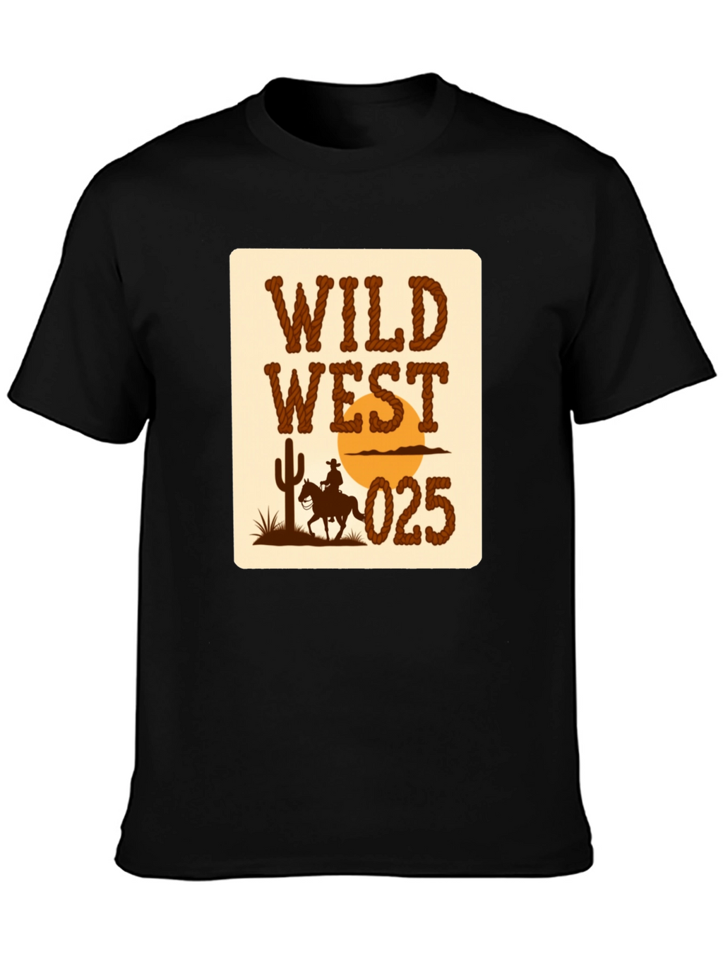 Wild West Graphic T-Shirt - Cowboy Design