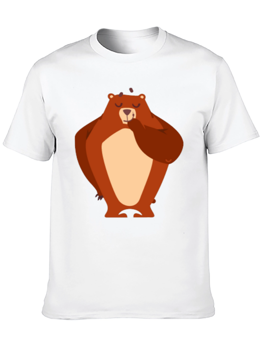 Bear Graphic T-Shirt - Black Cotton Tee
