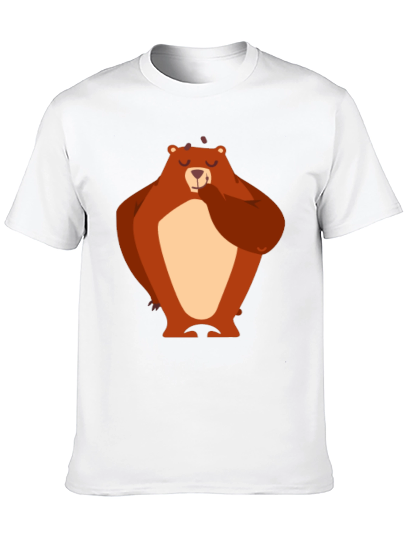Bear Graphic T-Shirt - Black Cotton Tee