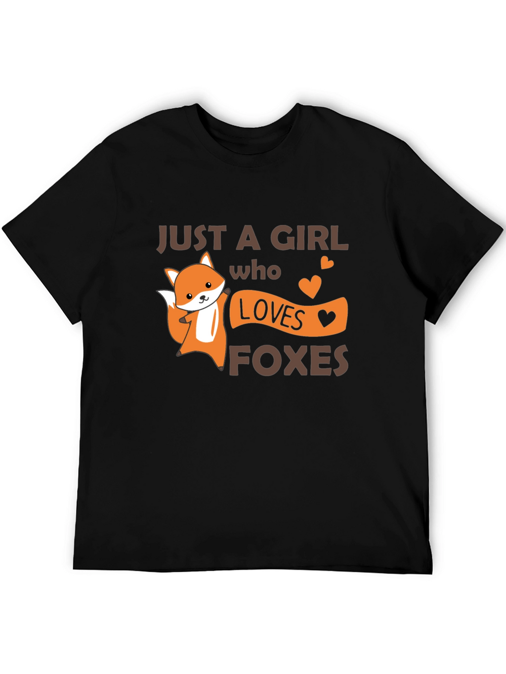 Cute Fox Girl Loves Foxes T-Shirt