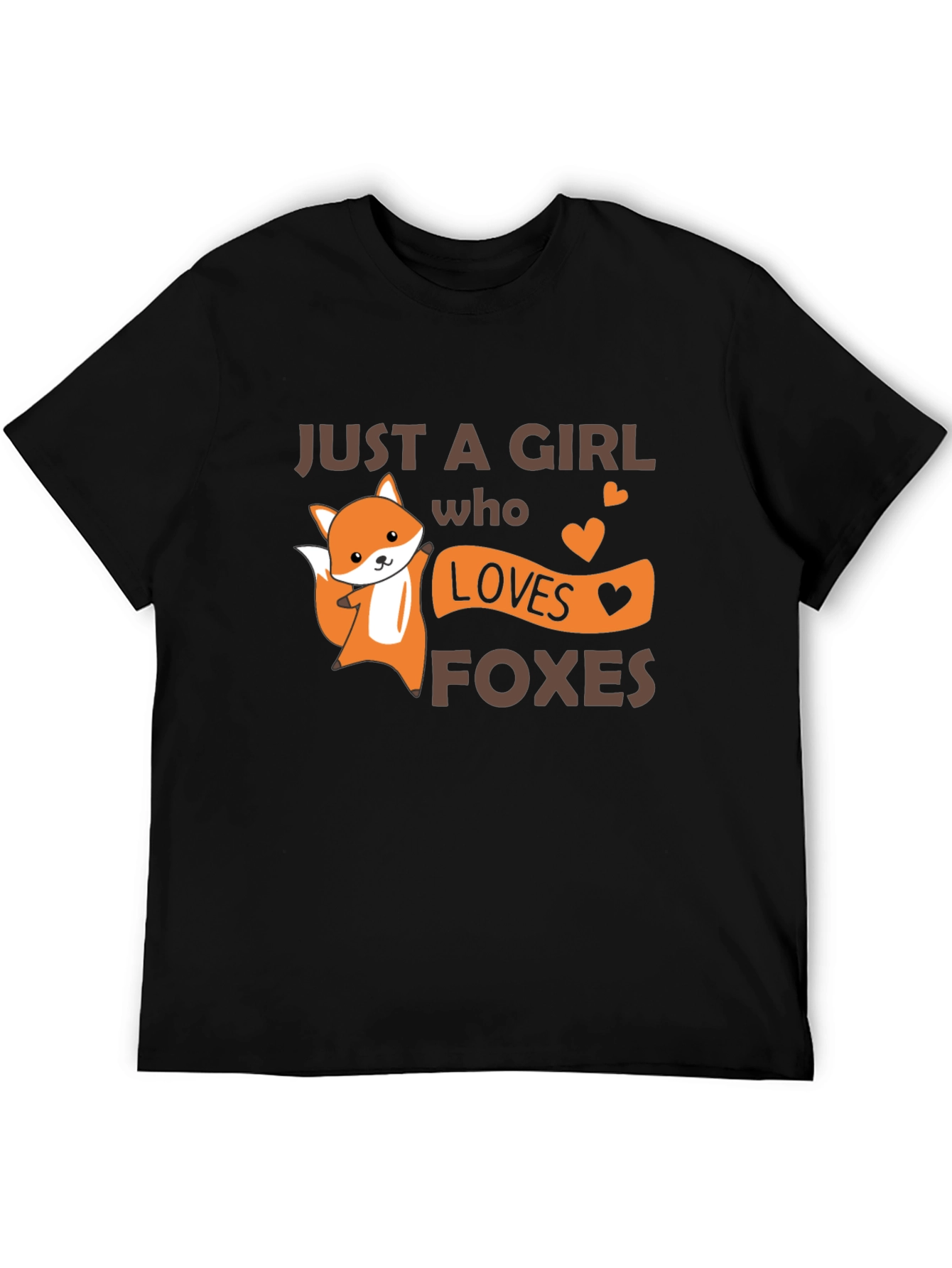 Cute Fox Girl Loves Foxes T-Shirt