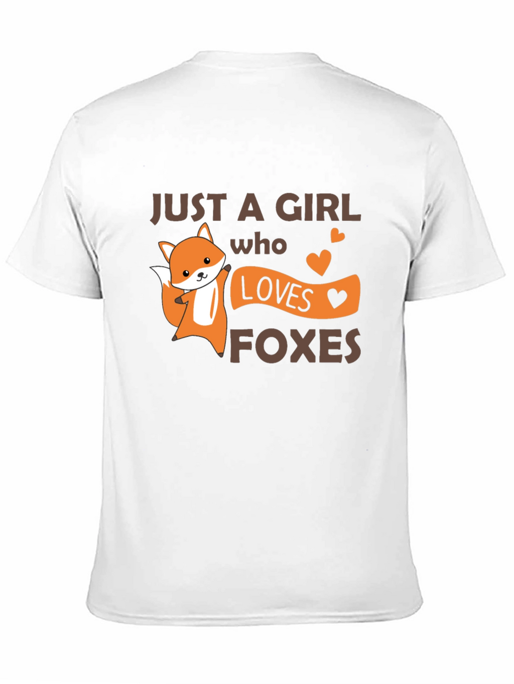 Cute Fox Girl Loves Foxes T-Shirt