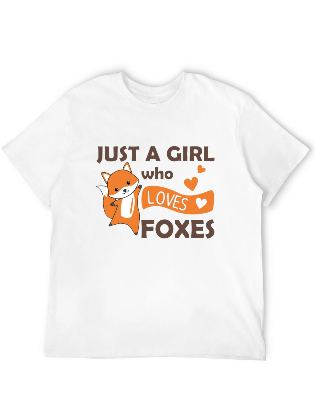 Cute Fox Girl Loves Foxes T-Shirt