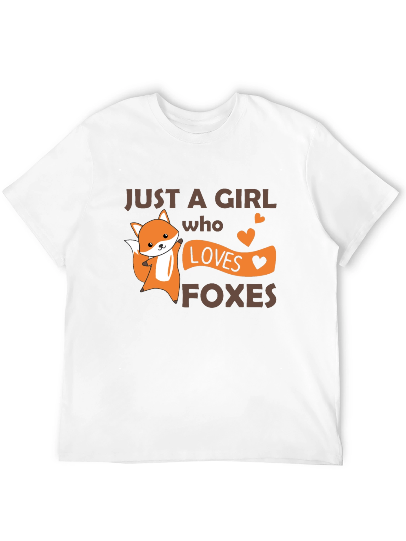 Cute Fox Girl Loves Foxes T-Shirt
