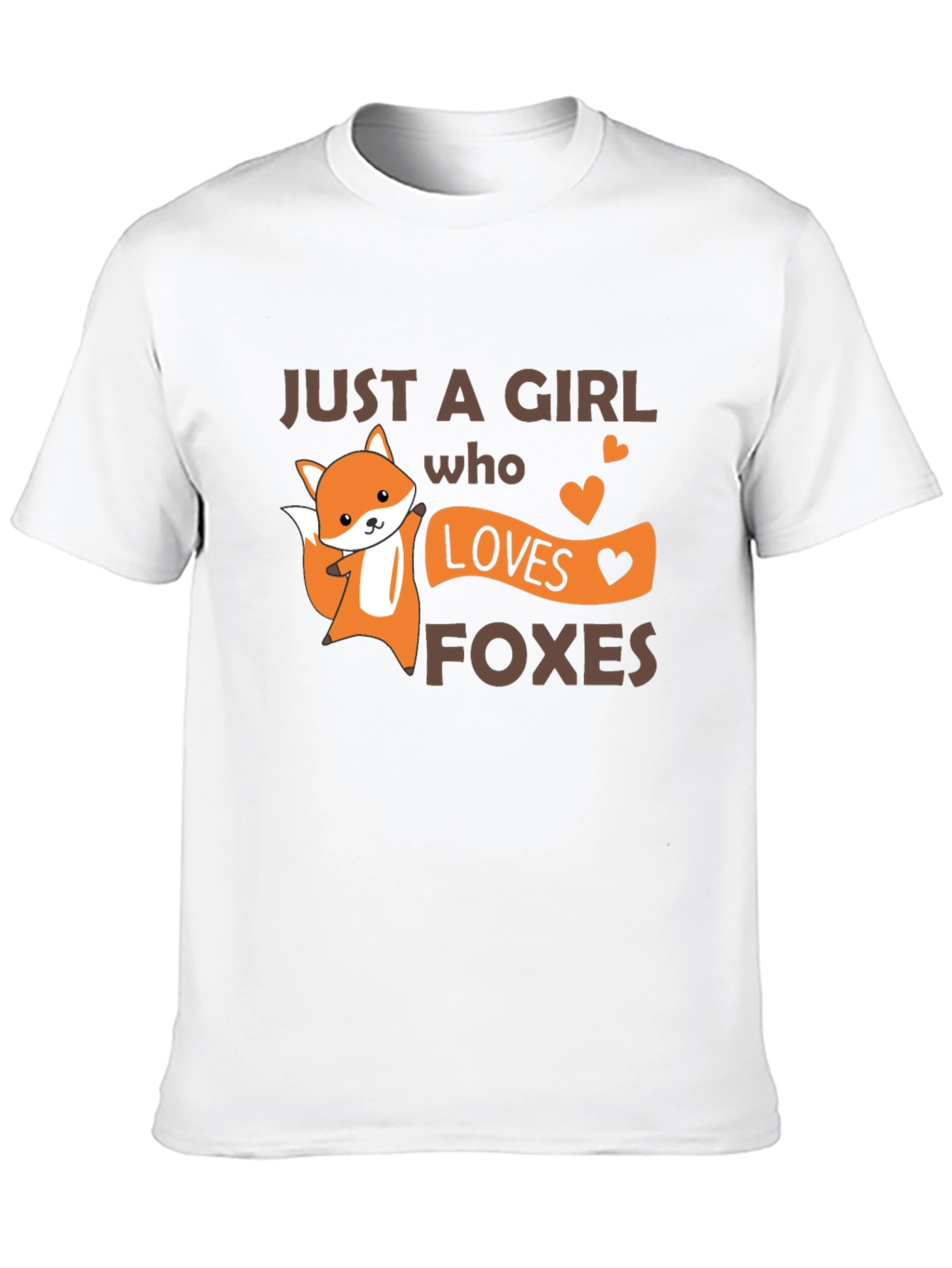 Cute Fox Girl Loves Foxes T-Shirt