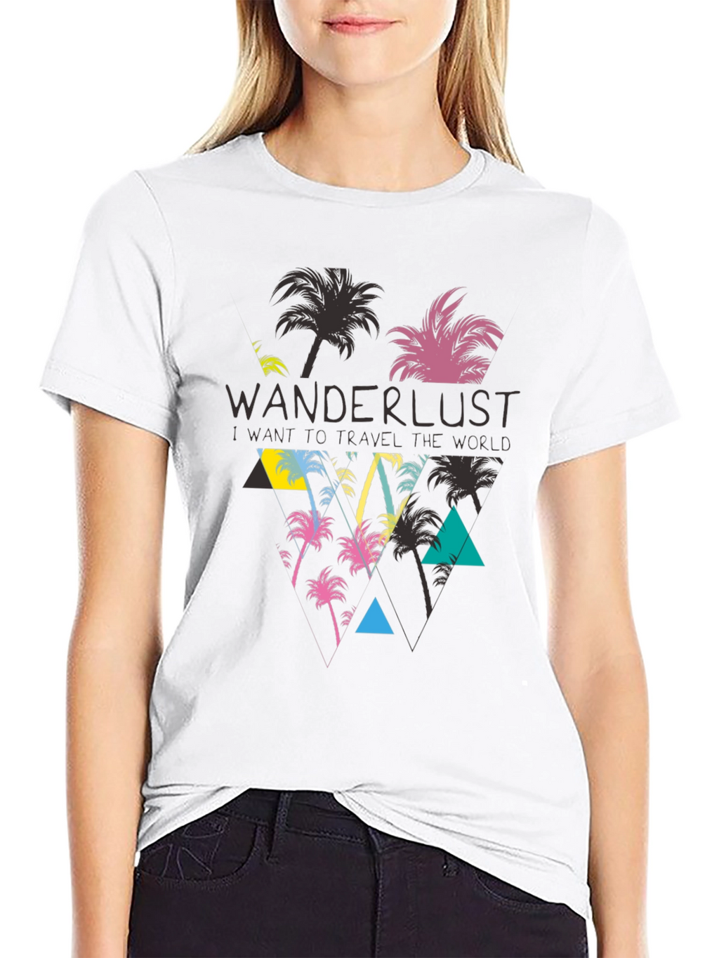 Wanderlust Palm Tree Graphic T-Shirt