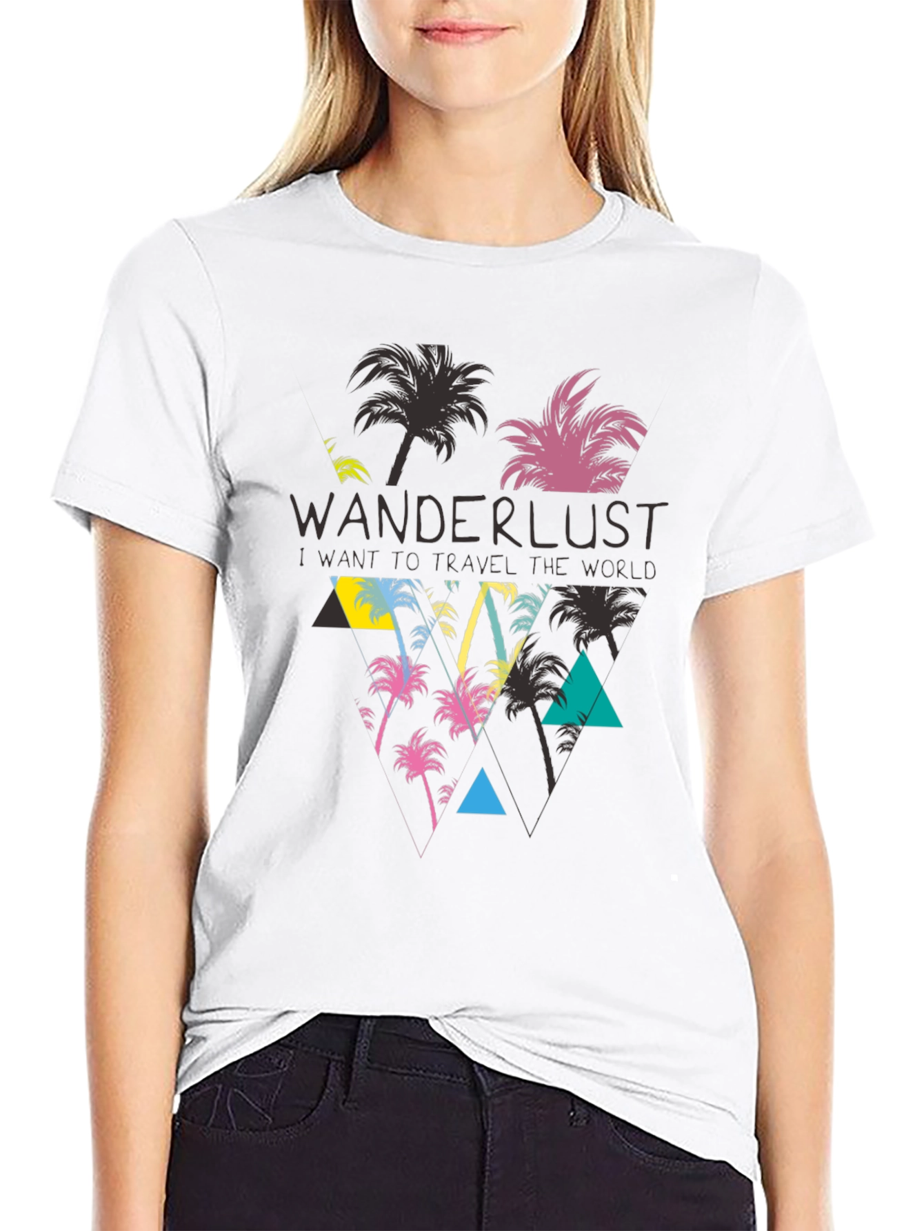 Wanderlust Palm Tree Graphic T-Shirt