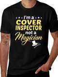 Cover Inspector T-Shirt Funny Job Gift Tee
