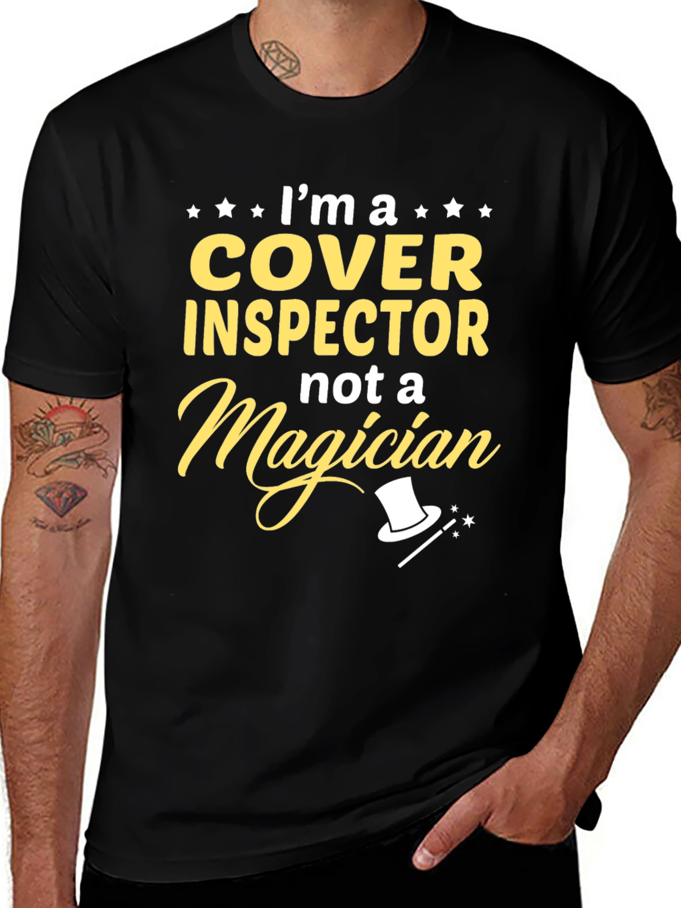 Cover Inspector T-Shirt Funny Job Gift Tee