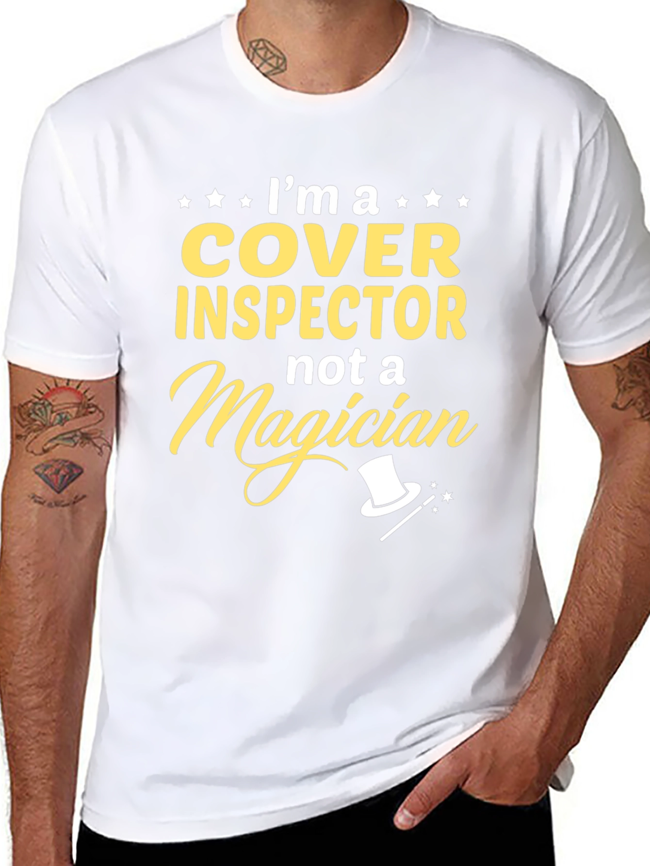 Cover Inspector T-Shirt Funny Job Gift Tee
