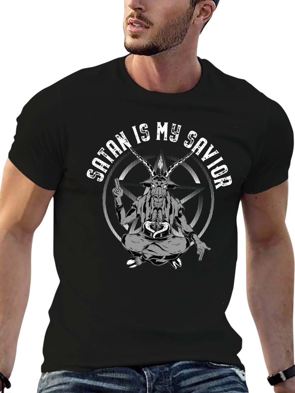 Satan is My Savior Graphic T-Shirt