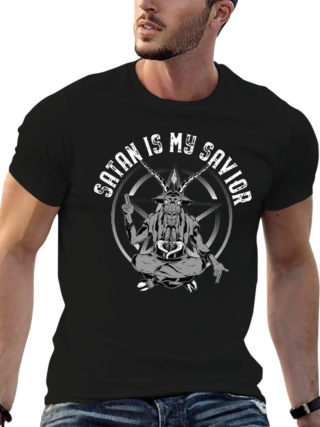 Satan is My Savior Graphic T-Shirt