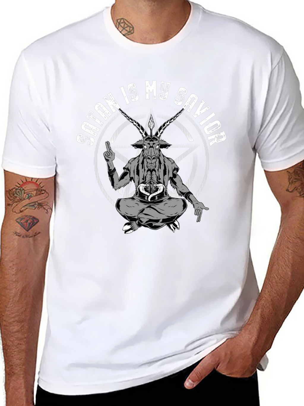 Satan is My Savior Graphic T-Shirt