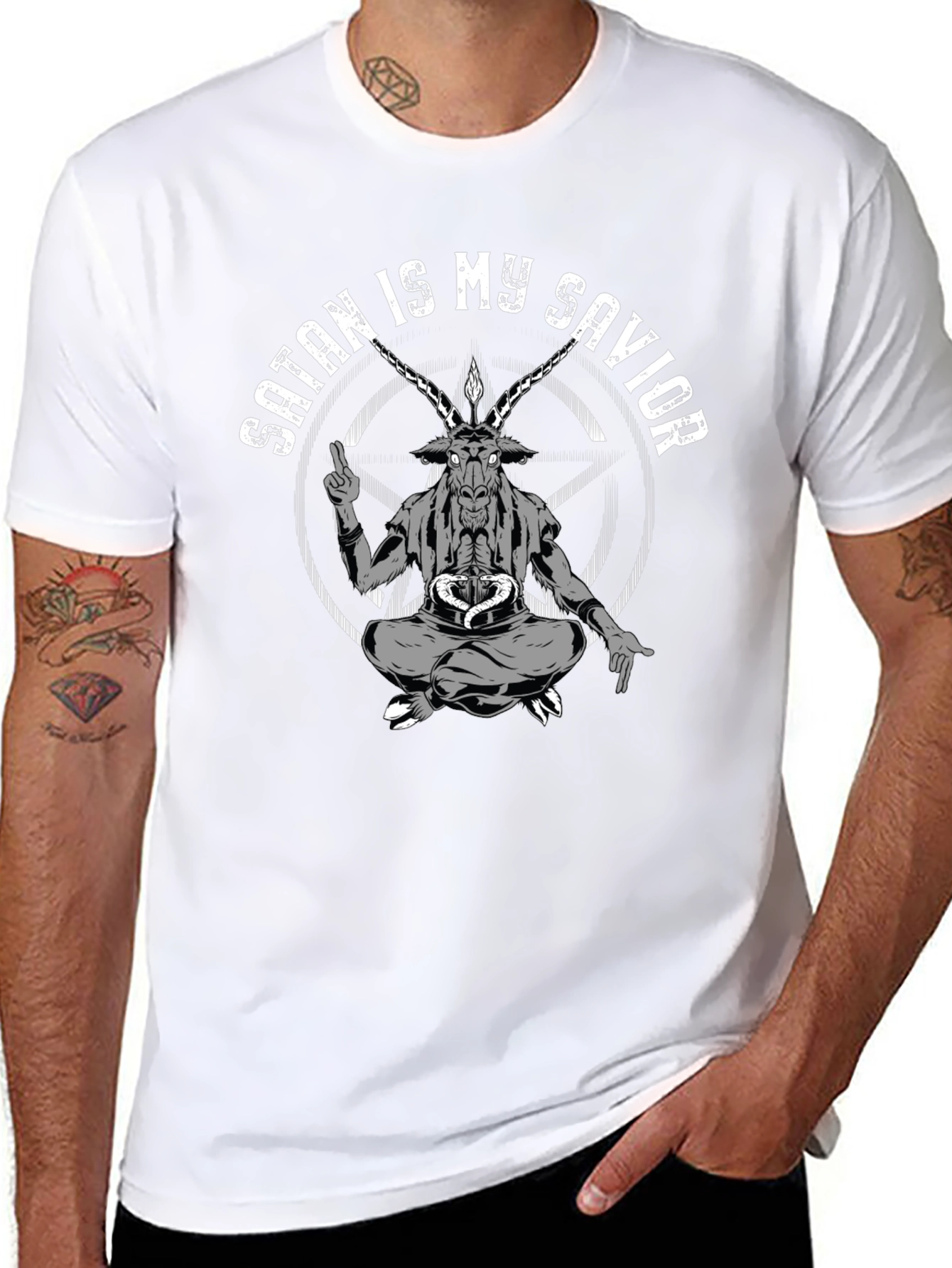 Satan is My Savior Graphic T-Shirt