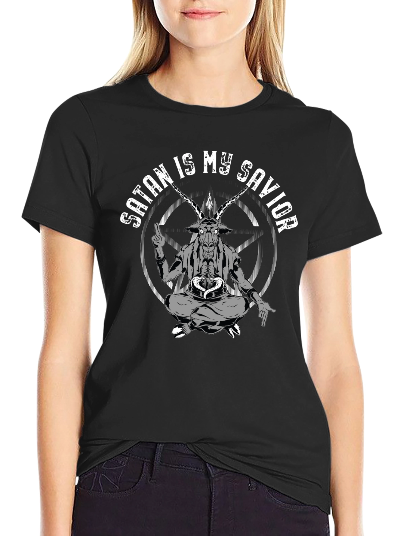 Satan is My Savior Graphic T-Shirt