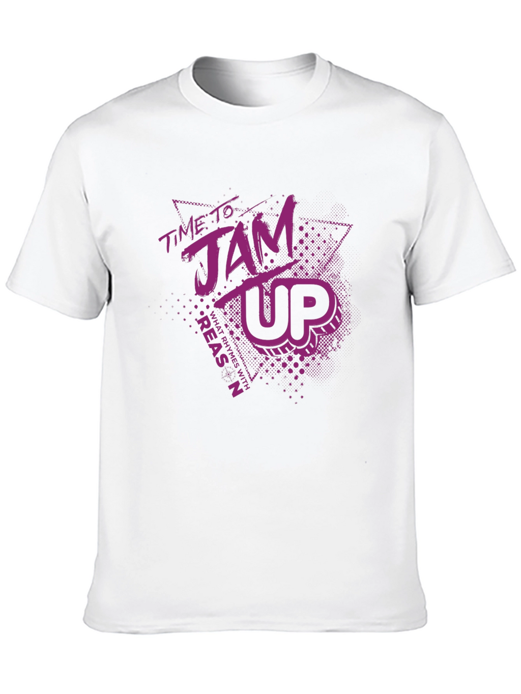 Time To Jam Up Black Graphic Tee
