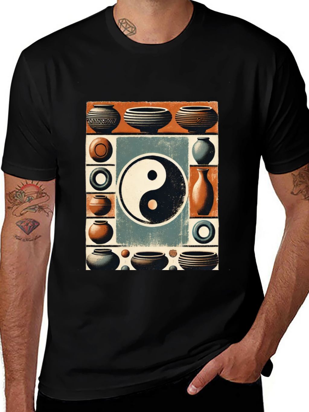 Yin Yang Pottery Art T-Shirt