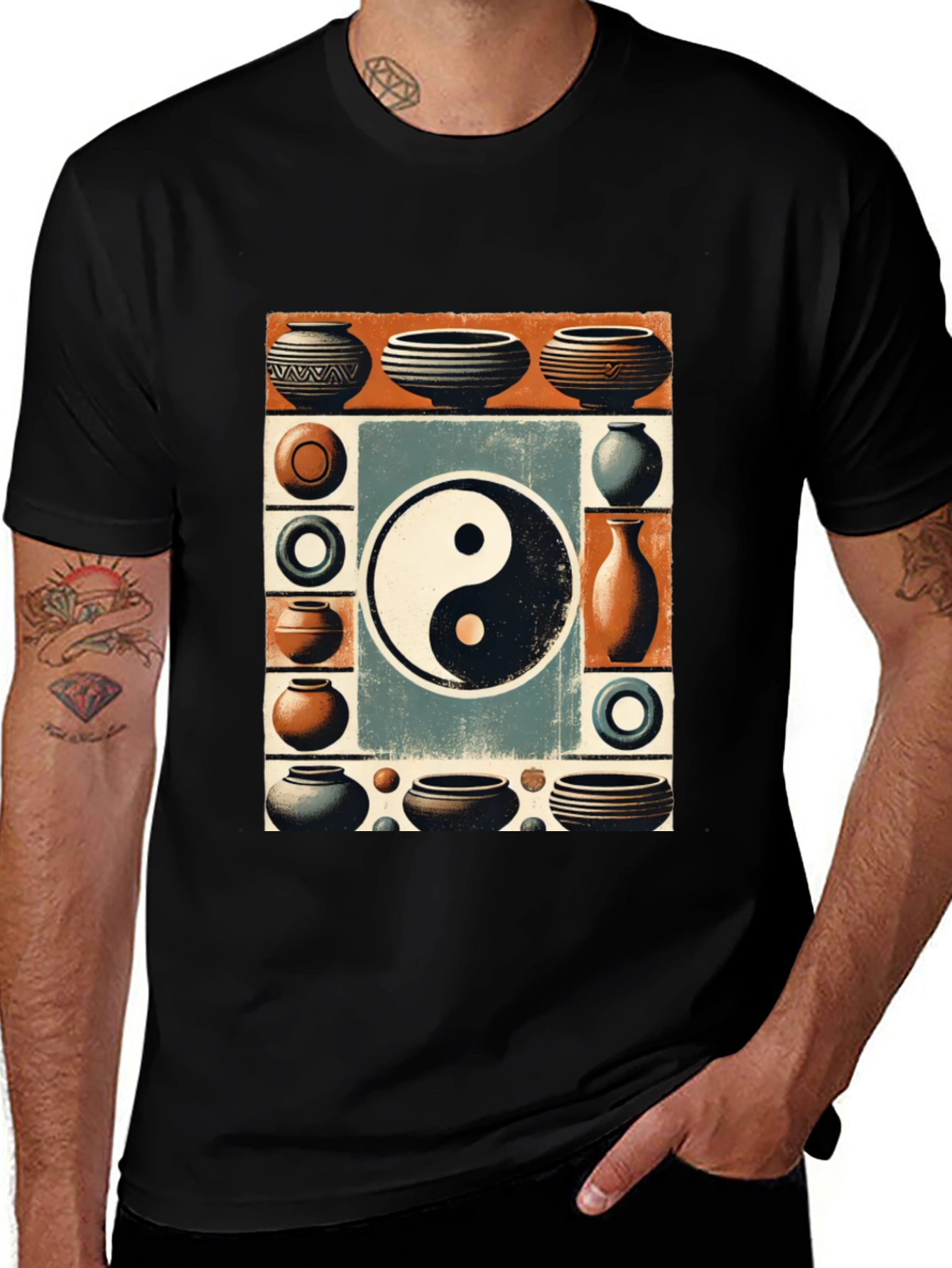 Yin Yang Pottery Art T-Shirt
