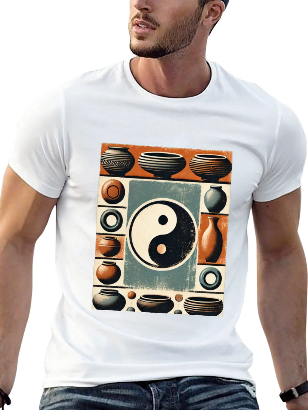 Yin Yang Pottery Art T-Shirt