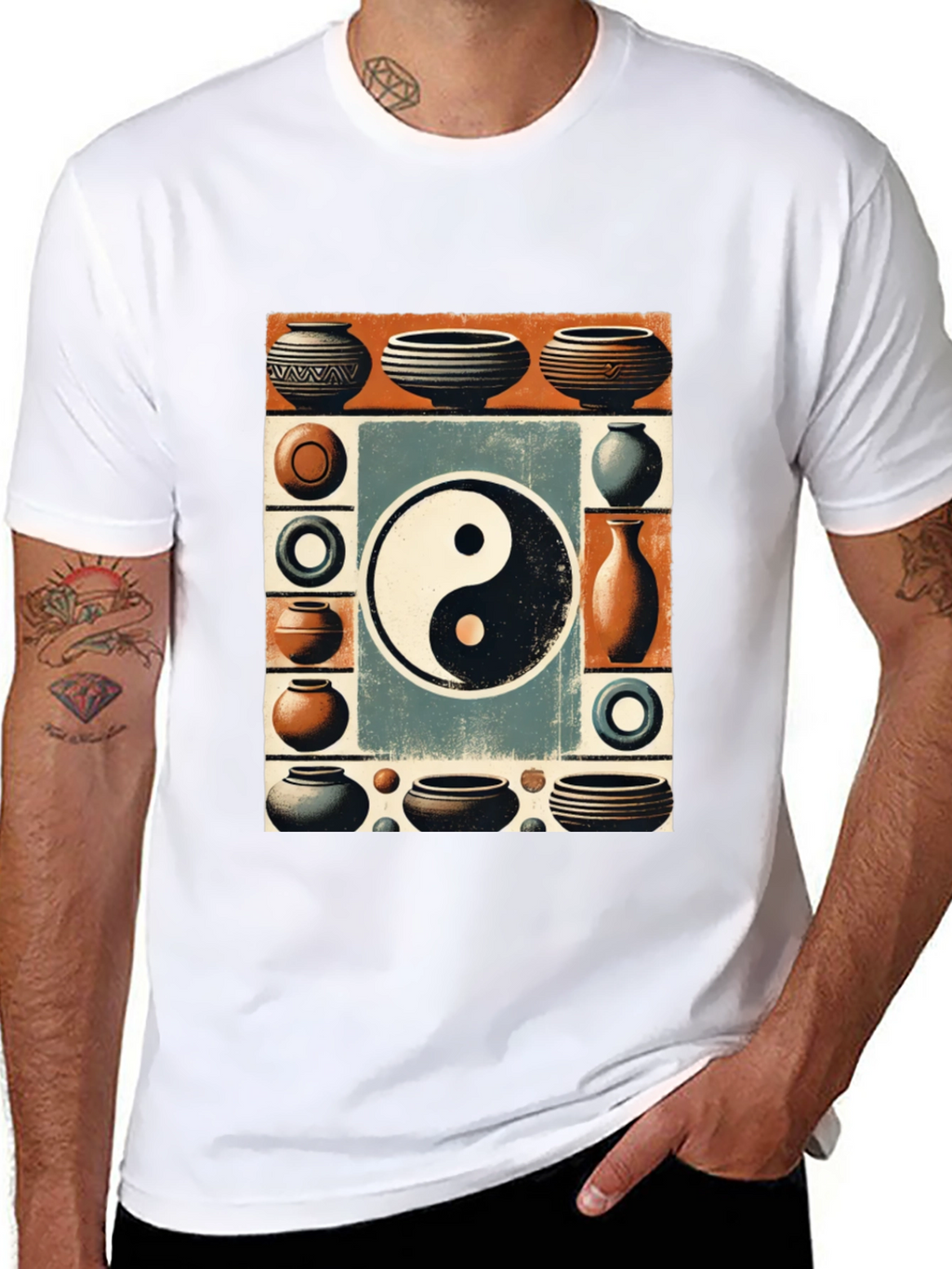 Yin Yang Pottery Art T-Shirt