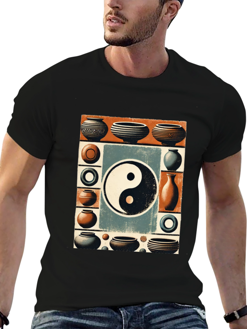 Yin Yang Pottery Art T-Shirt