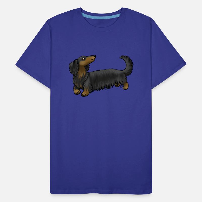 Dog Long Haired Dachshund Black And Tan