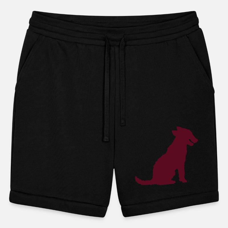 Dog Sitting Silhouette Tongue Sticking Out Outline