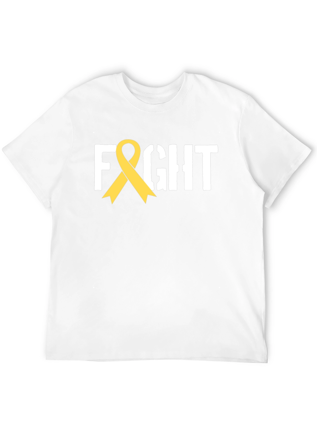 Fight Ribbon T-Shirt - Childhood Cancer Awareness Tee