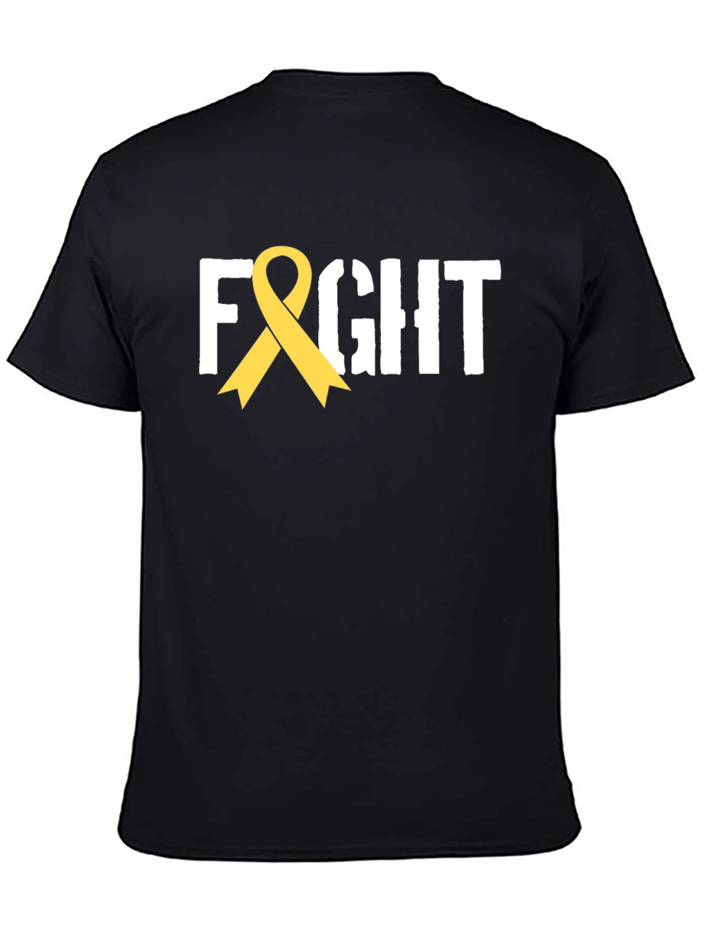Fight Ribbon T-Shirt - Childhood Cancer Awareness Tee