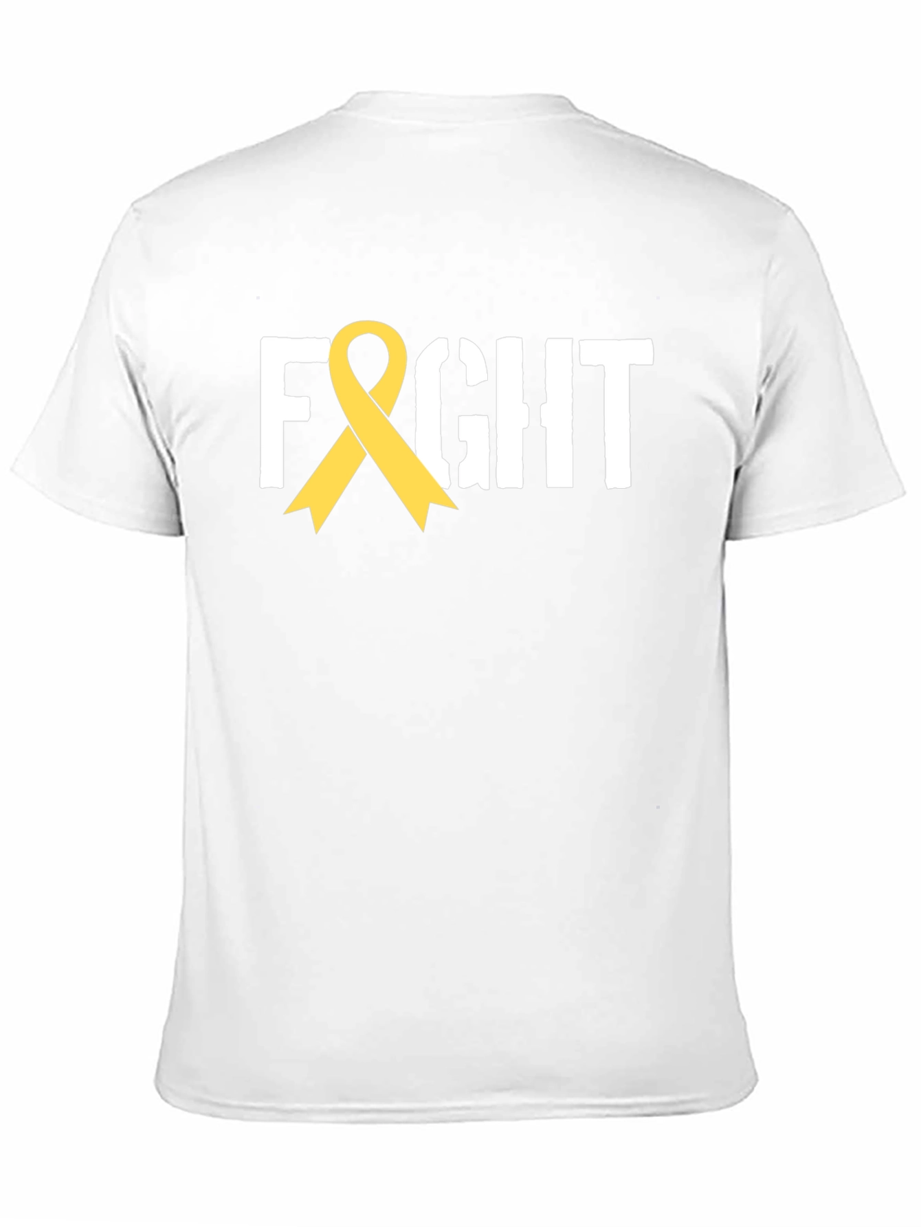 Fight Ribbon T-Shirt - Childhood Cancer Awareness Tee